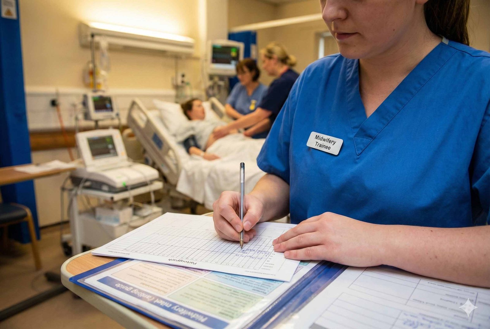 Monitoring labour progress midwife